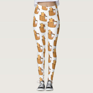 Cute Capybara Leggings - Fun Poster de animal Yoga