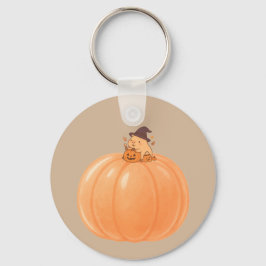 Cute Capybara Pumpkin Halloween Keychain Schlüsselanhänger
