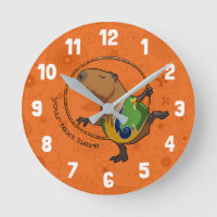 Cute Capybara Rhythmic Gymnastics Hoop Cartoon