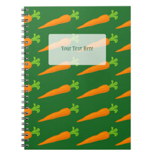 Cute carotte motif de recette carnet de cuisine
