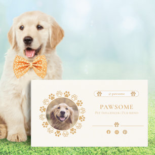 Cute Carte de visite d'influence pour animaux de c