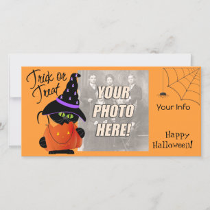 Cute Carte photo d'Halloween