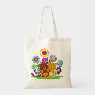 Cute Cartoon Bears' Garden Tote Bag Tragetasche