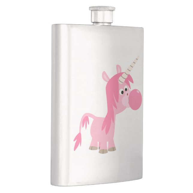 Cute Cartoon Bubble Gum Unicorn Classique Flacon (Droite)