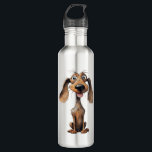 Cute Cartoon Dog Breed Art Collection  Edelstahlflasche<br><div class="desc">Cute Cartoon Dog Breed Art Collection</div>