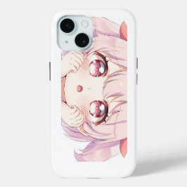 Cute Cartoon Face Girl Case-Mate iPhone Hülle