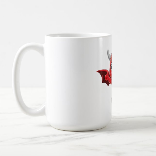 Cute cartoon flying devil kaffeetasse (Links)