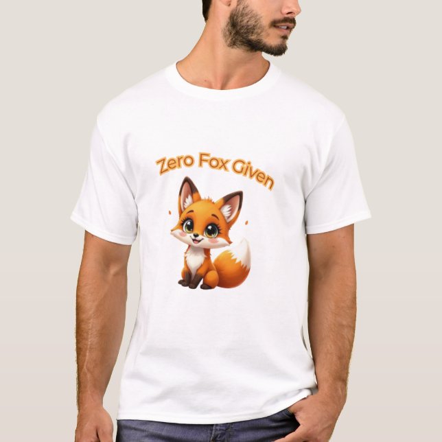 Cute Cartoon Fox – Adorable Kawaii Style T-Shirt (Vorderseite)