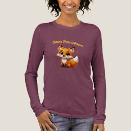 Cute Cartoon Fox – Adorable Kawaii Style Tri-Blend Shirt