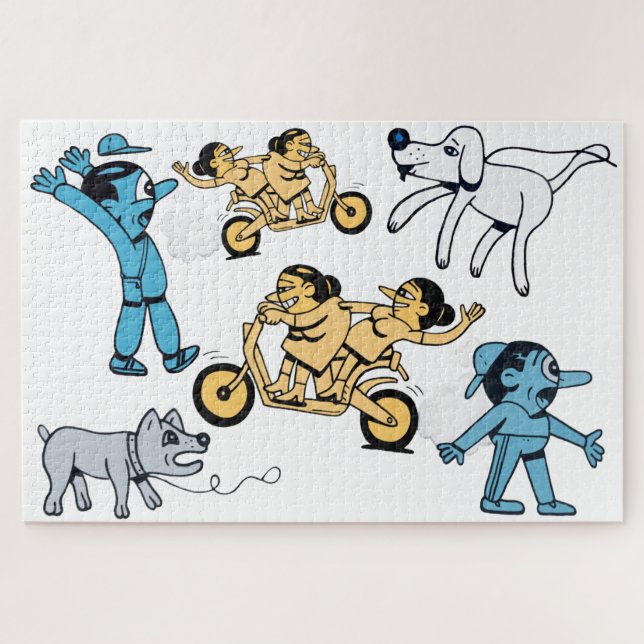 Cute Cartoon Jigsaw (Horizontal)