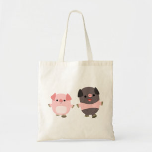 Cute Cartoon Pigs Wir haben Walk Bag Tragetasche