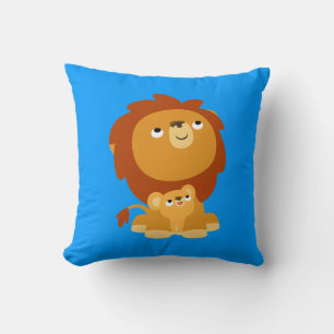 Cute Cartoon Protecteur Papa Lion et Coussin d'enf
