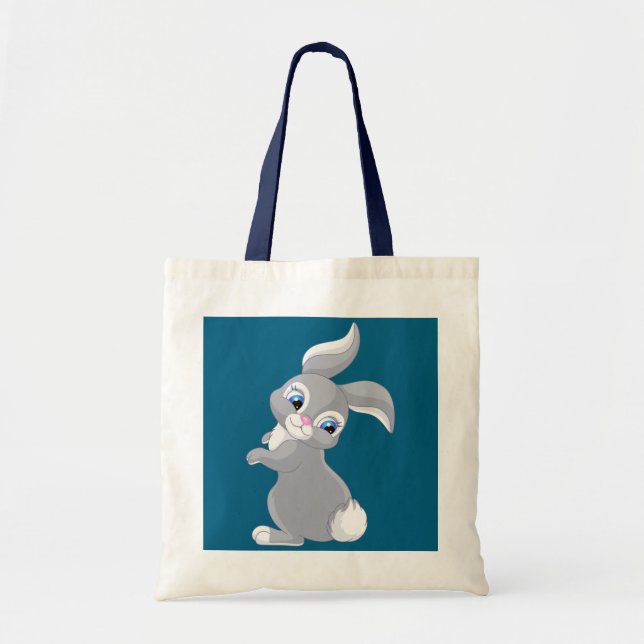Cute Cartoon Rabbit Tragetasche (Vorne)