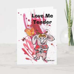 Cute Cartoon Valentine Feiertagskarte