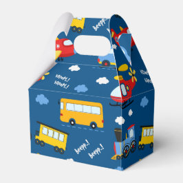 Cute Cartoon Vehicles Pattern Geschenkschachtel