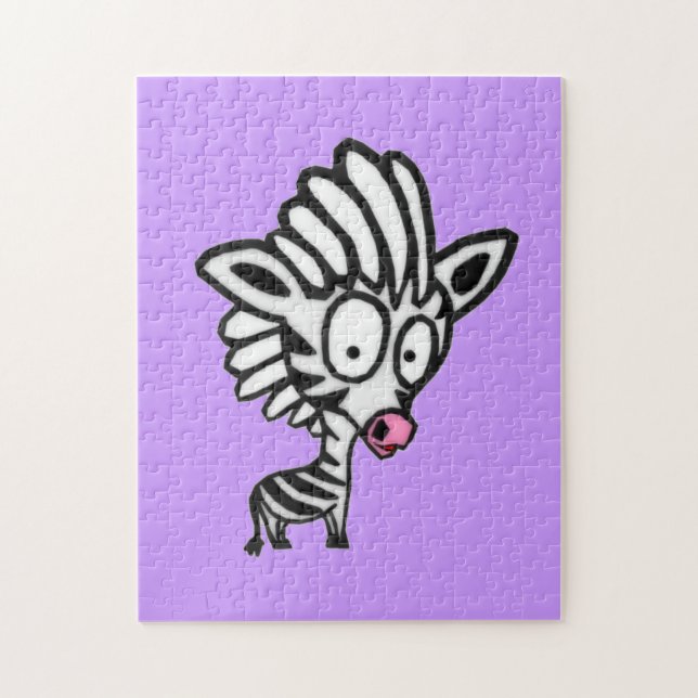 Cute Cartoon Zebra (Vertikal)