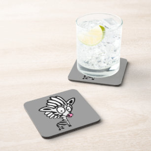 Cute Cartoon Zebra Untersetzer