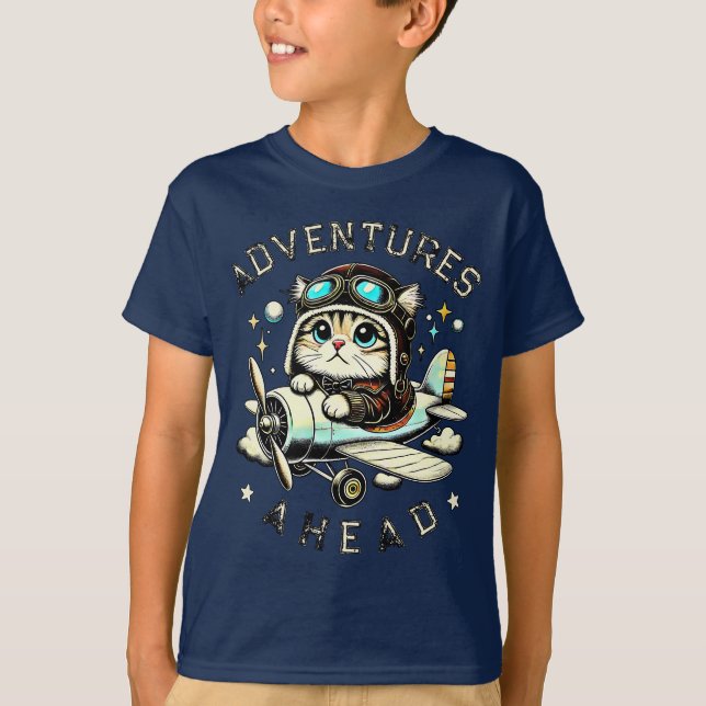 Cute Cat Adventure – For little dreamers T-Shirt (Vorderseite)