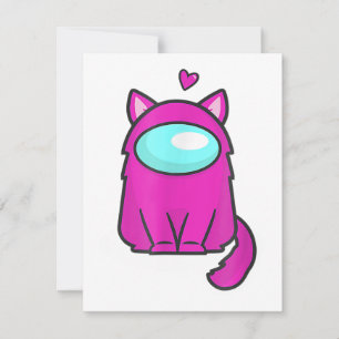 Cute Cat Astronaut, Among me or us, Nerdy Girl Gam Einladung