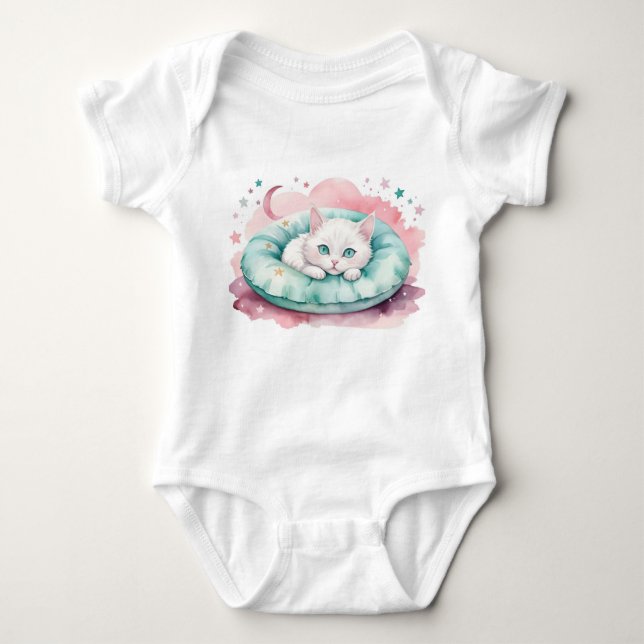 Cute Cat Baby Outfit Strampler (Vorderseite)