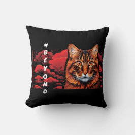 Cute Cat Design Throw Pillow for Cat Lovers Kissen