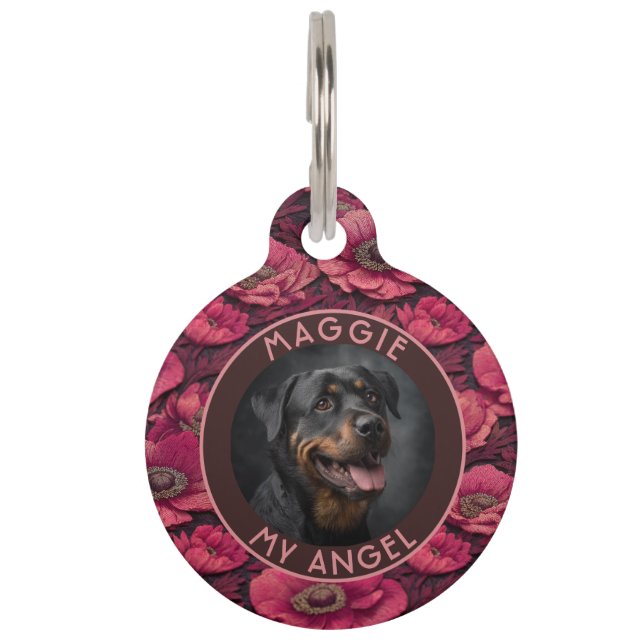 Cute Cat Gift Anemones Haustiermarke (Vorderseite)