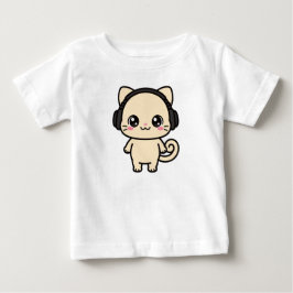 Cute Cat Graphic Custom T-Shirt | Personalized