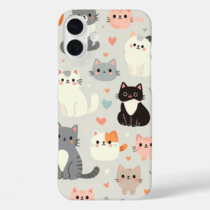 Cute Cat iPhone 16 Plus Coque