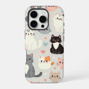 Cute Cat iPhone 16 Pro Coque