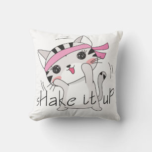 Cute Cat Kitten Exercice Exercice Coussin