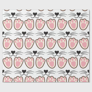 Cute Cat Paws Geschenkpapier