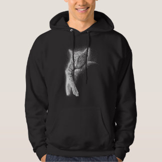 Cute Cat Sleeping On The Moon Full Moon Space Kitt Hoodie
