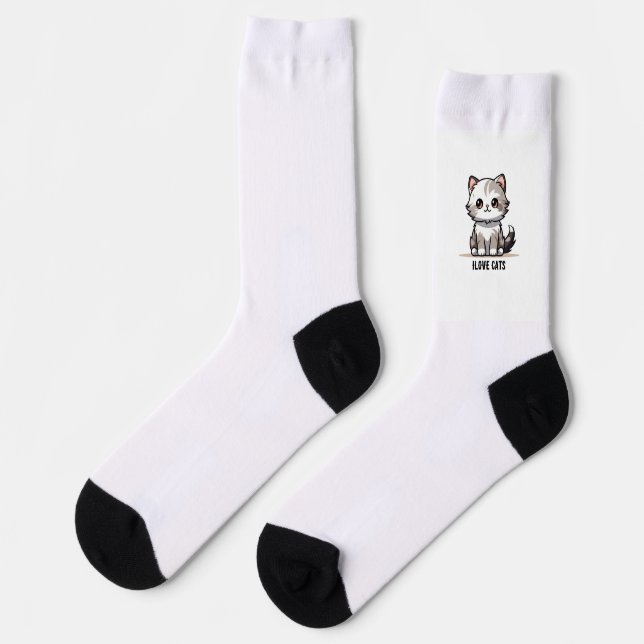 Cute Cat Socks Socken (Linkes Detail)