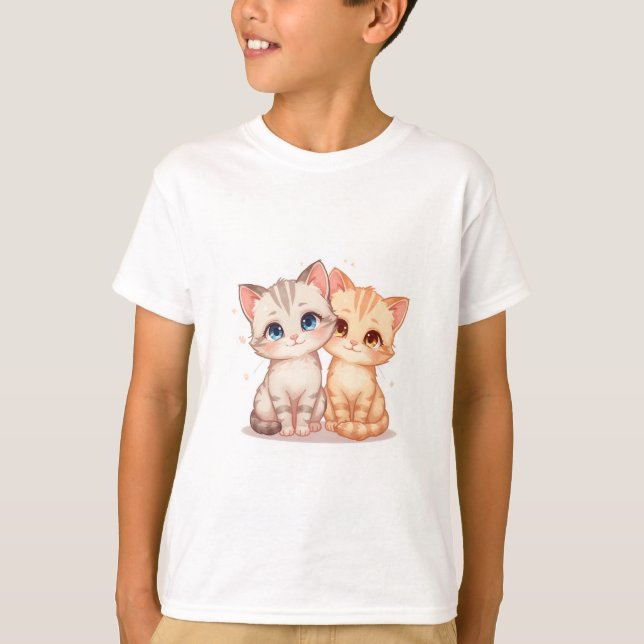 Cute Cat T-Shirt (Vorderseite)