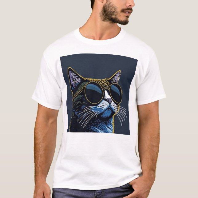 Cute Cat T-Shirt (Devant)