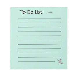 Cute Cat To-Do List Notepad Notizblock