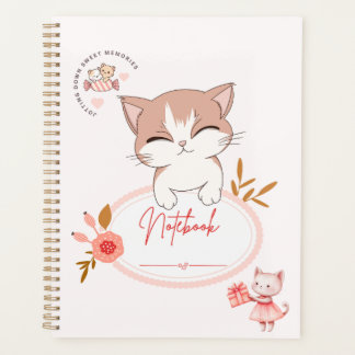 Cute cat to do with note books 