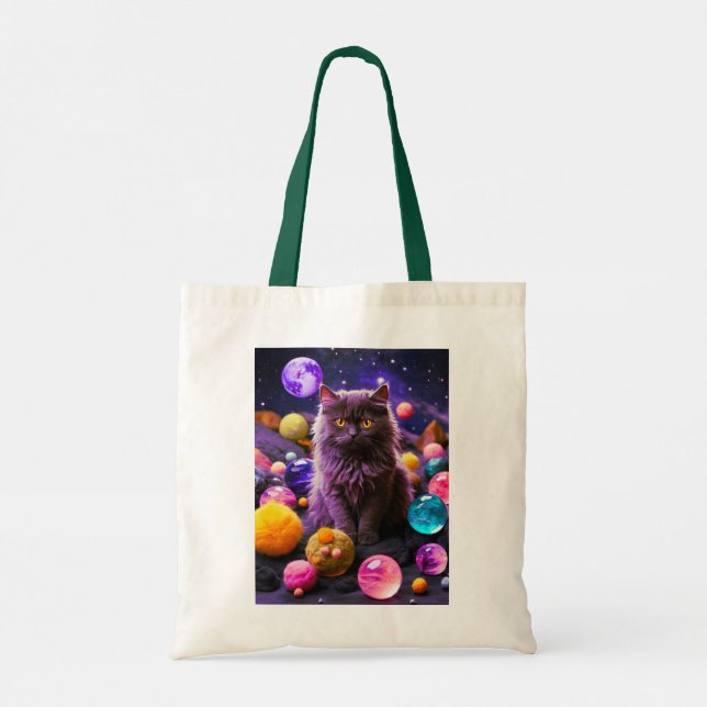Cute Cat Tote Bag Tragetasche (Rückseite)