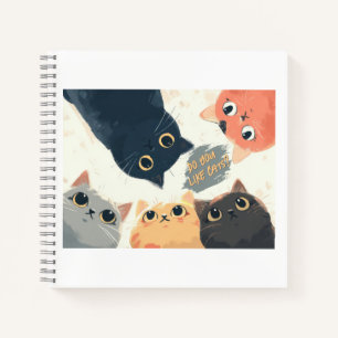 Cute Cats Circle – Kawaii Katzenillustration Notizbuch
