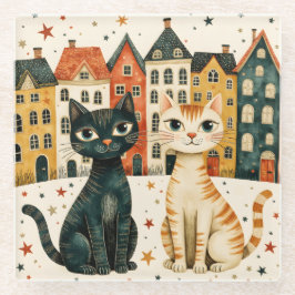 Cute Cats Glasuntersetzer