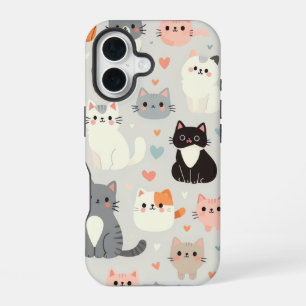 Cute chat Apple iPhone 16 Coque