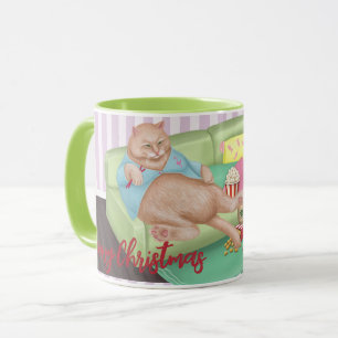 Cute chat Christmas Mug