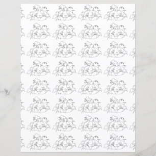 Cute Chat Face Citrouilles Halloween papier de res