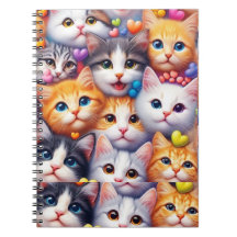Cute Chat fait face au Carnet Siral