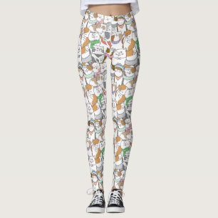 Cute Chat Motif Leggings