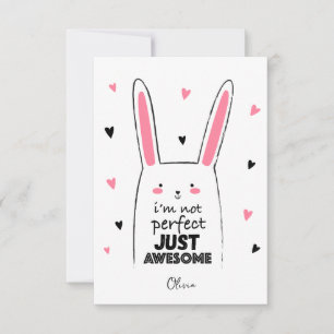 Cute chat rose heureux valentine carte cadeau