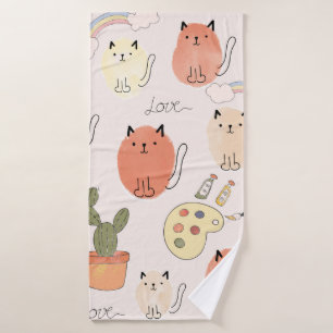 Cute chats sans couture motif