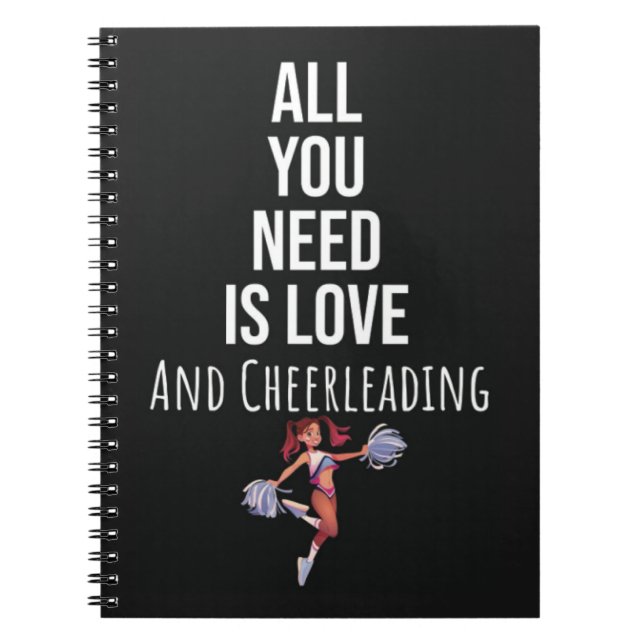Cute Cheerleader Gift Ideas Cheerleading Sports Notizblock (Vorderseite)