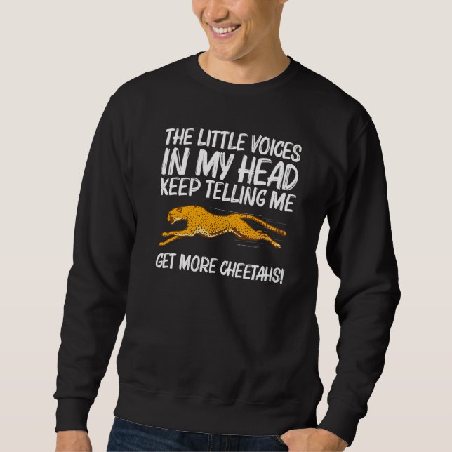Cute Cheetah For Men Women African Safari Wildlife Sweatshirt (Vorderseite)