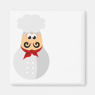 Cute Chef Magnet pour personnaliser